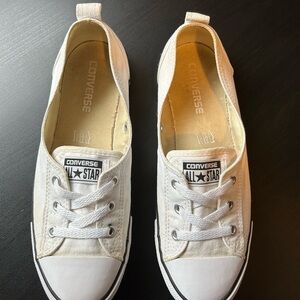 Converse All Star White Slip-On Sneakers